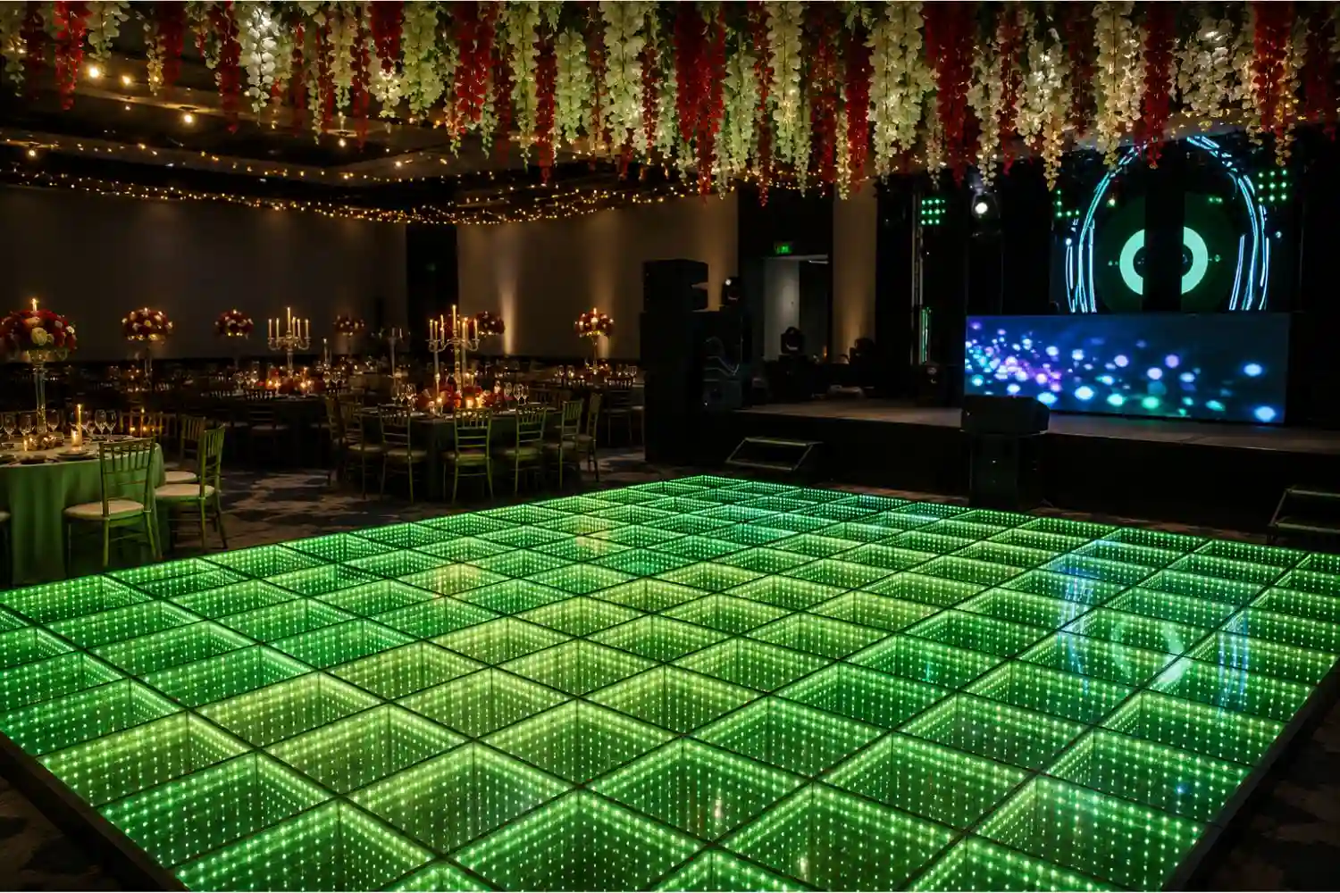 Pista de baile LED — ideas para eventos
