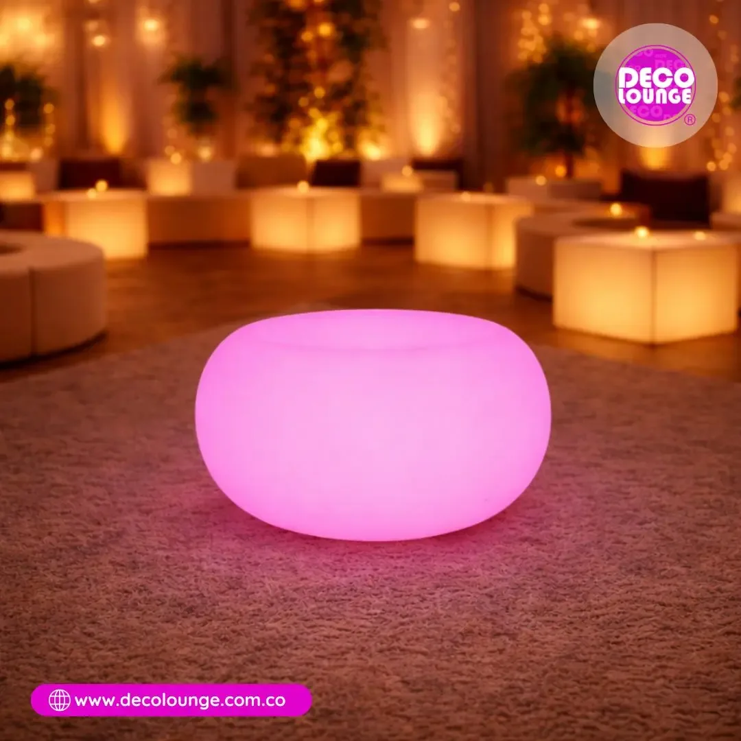 Puff redondo LED